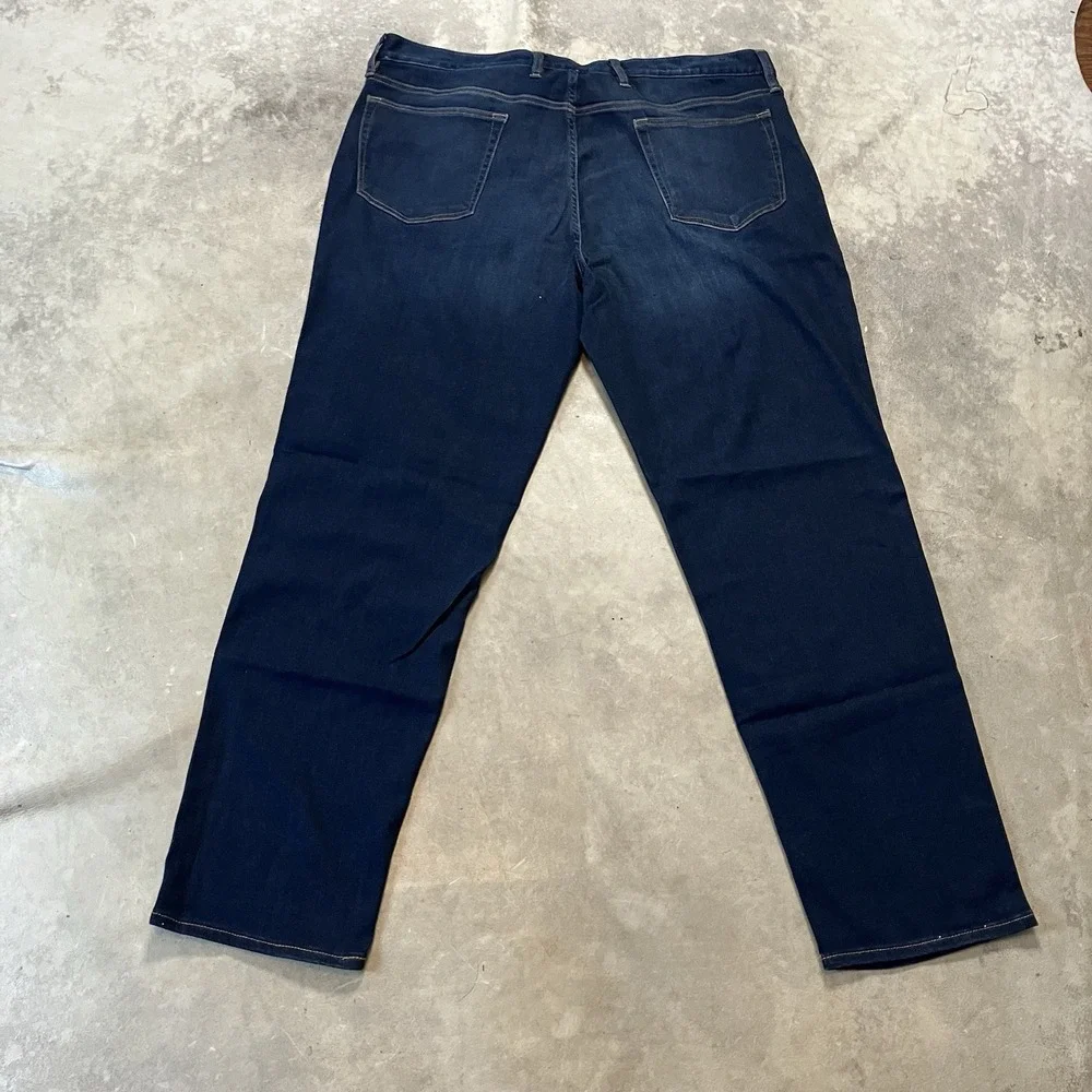 Banana Republic Traveler Jeans Mens Size 42x32 Dark Blue Slim Luxe Fit Leg Denim